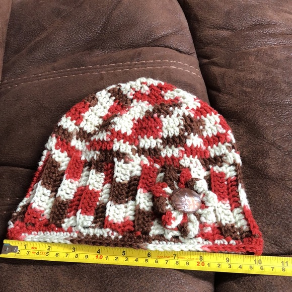 Crochet beanie size adult-teen New handmade #337 - Picture 3 of 5